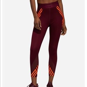 NEW UNWORN Adidas x Ivy Park 7/8 Tights Maroon/Orange Women’s Size L